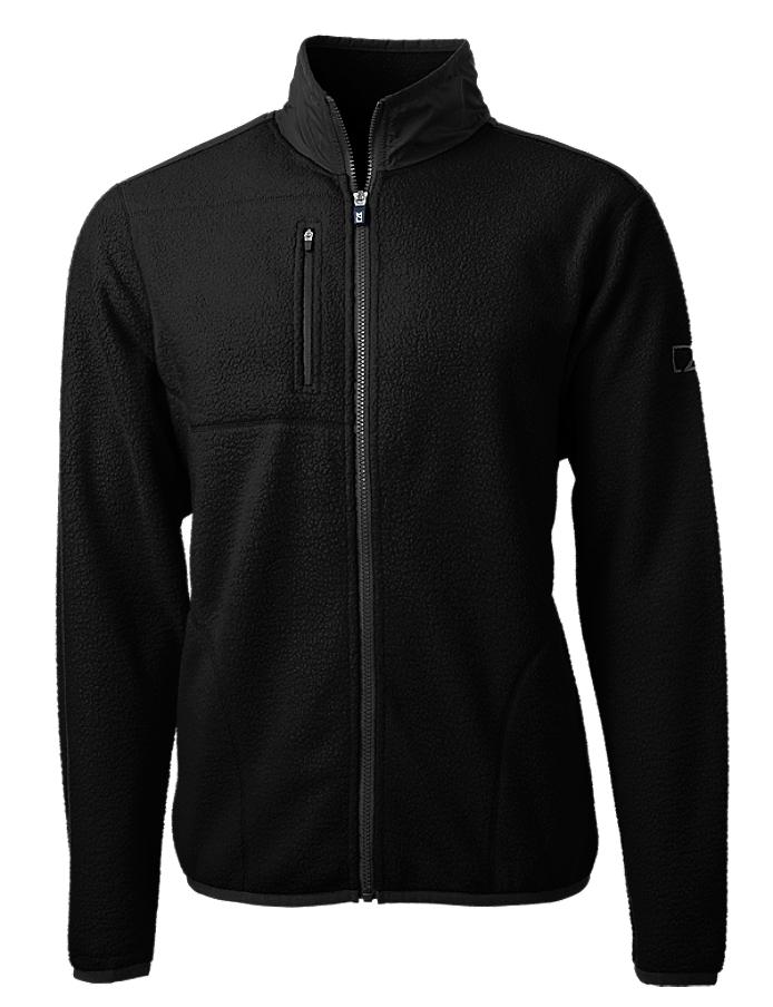 Black sherpa fleece jacket outlet