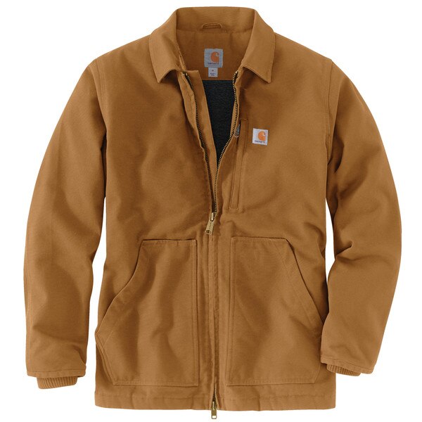 Carhartt Loose Fit Washed Duck Sherpa Lined Coat Lawlor Safety