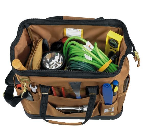 Carhartt Legacy 16 Inch Tool Bag Molded Base Carhartt Brown Lawlor Safety