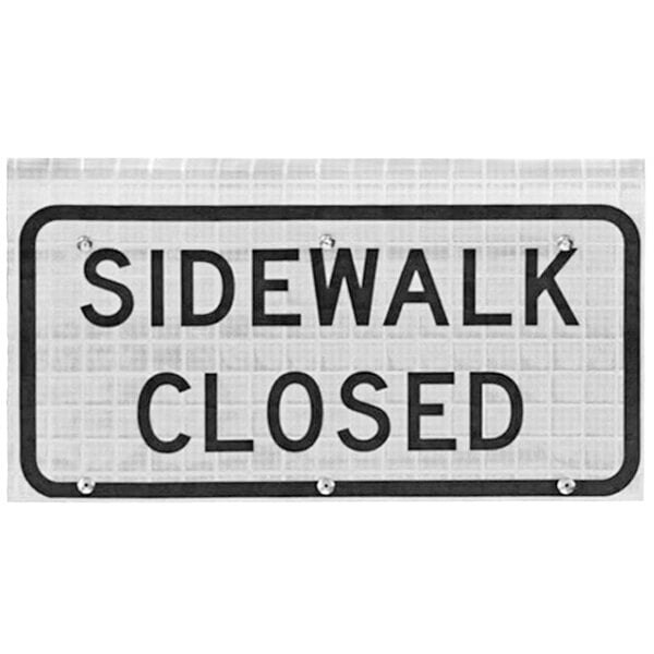 Sidewalk Closed Sign 24X12 | Lawlor Safety
