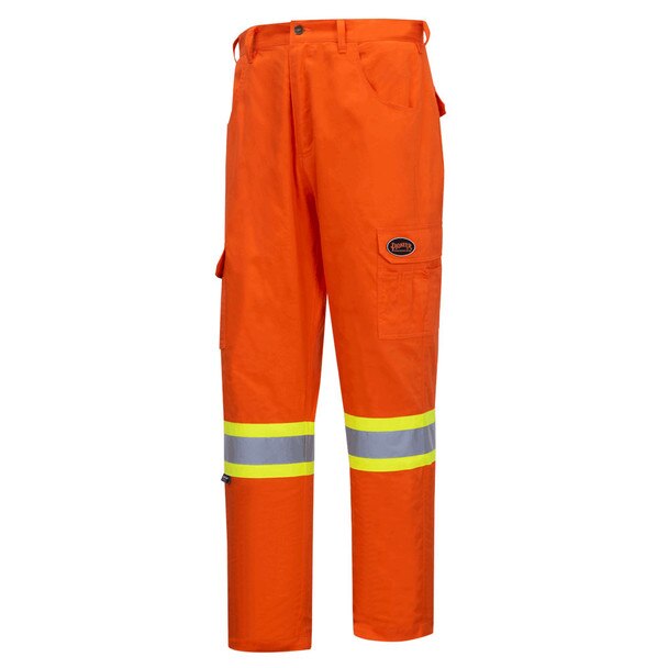 Women's Pioneer 4462 Cotton Safety Cargo Pants - Orange