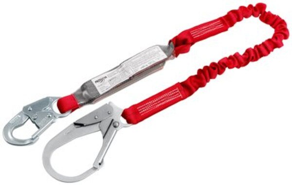 Protecta Pro Stop Shock Absorbing Lanyard with Rebar Hook/Snap